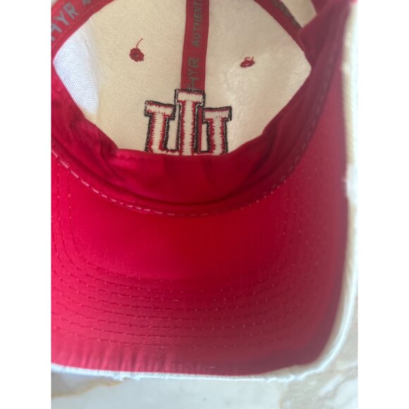 Indiana University IU Zephyr  Baseball Cap Beige & Red Acrylic Wool  7 5/8 - Picture 7 of 7